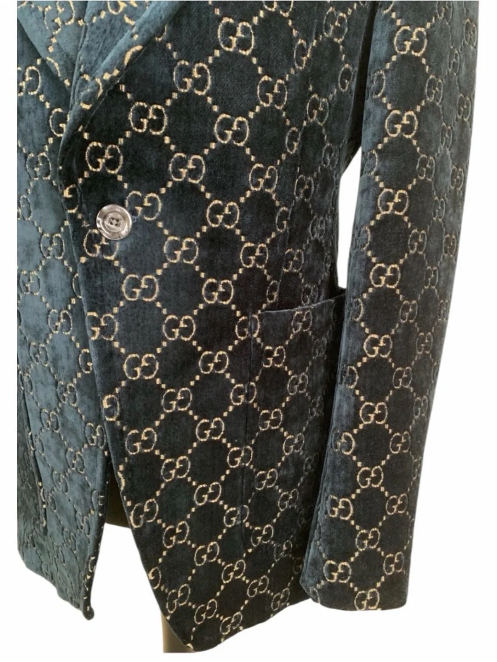 Gucci Men’s Gg Velvet Blazer size 50R $3500